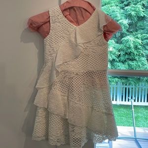 Beautiful off white little girls dress